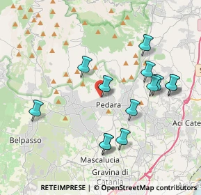 Mappa Via della Resistenza, 95030 Pedara CT, Italia (4.37)