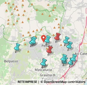 Mappa Via della Resistenza, 95030 Pedara CT, Italia (4.52429)