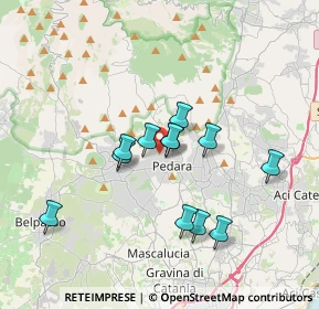 Mappa Via della Resistenza, 95030 Pedara CT, Italia (3.36333)