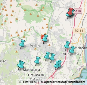 Mappa Via del Santuario, 95039 Trecastagni CT, Italia (5.59867)