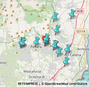 Mappa Via Cardinale Dusmet, 95039 Trecastagni CT, Italia (3.36867)