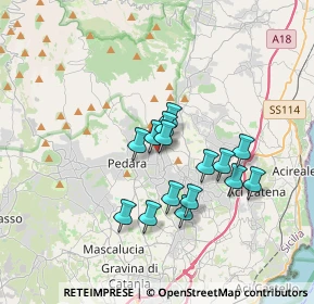 Mappa Via Cardinale Dusmet, 95039 Trecastagni CT, Italia (3.14333)