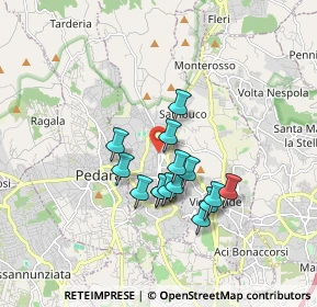 Mappa Via Cardinale Dusmet, 95039 Trecastagni CT, Italia (1.53333)