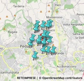 Mappa Via Cardinale Dusmet, 95039 Trecastagni CT, Italia (1.11263)