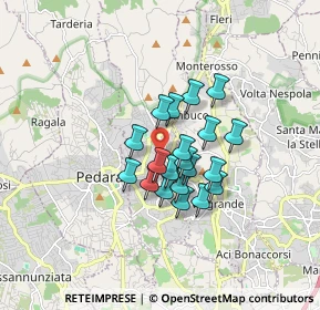 Mappa Via Cardinale Dusmet, 95039 Trecastagni CT, Italia (1.298)