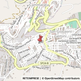 Mappa Via Alessandro Manzoni, 19, 92020 San Giovanni Gemini, Agrigento (Sicilia)