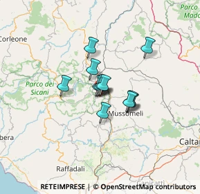 Mappa Via Circonvallazione Sud, 92020 San Giovanni Gemini AG, Italia (8.3525)