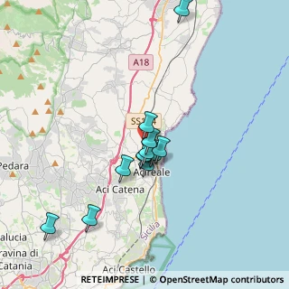 Mappa Via degli Ulivi, 95024 Acireale CT, Italia (3.28333)
