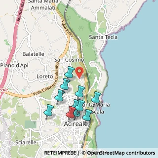 Mappa Via Monetario Floristella, 95024 Acireale CT, Italia (1.06818)