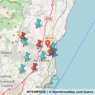 Mappa Via del Santuario, 95024 Acireale CT, Italia (3.8375)