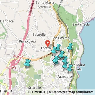 Mappa Via del Santuario, 95024 Acireale CT, Italia (1.11583)
