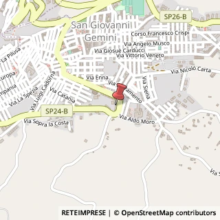 Mappa Via Zona Industriale Puzzillo, 1, 92020 San Giovanni Gemini, Agrigento (Sicilia)