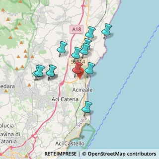 Mappa MATTEO RAGONISI VIA, 95024 Acireale CT, Italia (3.54154)