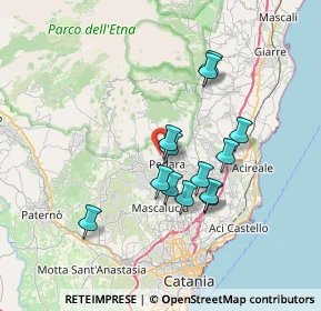 Mappa Via Antonio Pacinotti, 95030 Pedara CT, Italia (6.65538)