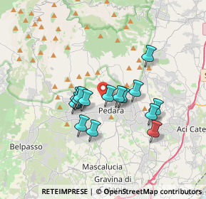 Mappa Via Antonio Pacinotti, 95030 Pedara CT, Italia (3.028)