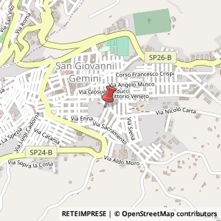 Mappa Via Enrico Toti, 17, 92020 San Giovanni Gemini, Agrigento (Sicilia)