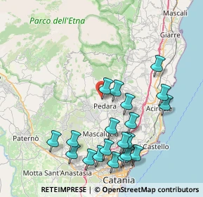 Mappa Via Enna, 95030 Pedara CT, Italia (9.822)