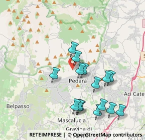 Mappa Via Enna, 95030 Pedara CT, Italia (4.35467)