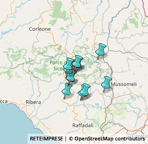 Mappa Via Goethe, 92020 Santo Stefano Quisquina AG, Italia (8.65636)