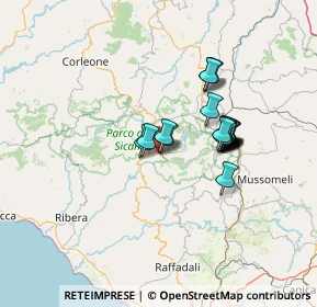 Mappa Via Goethe, 92020 Santo Stefano Quisquina AG, Italia (11.9565)