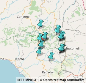 Mappa Via Goethe, 92020 Santo Stefano Quisquina AG, Italia (11.44111)