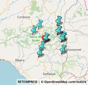Mappa Via Goethe, 92020 Santo Stefano Quisquina AG, Italia (10.7945)