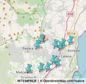 Mappa Via Professore Caruso, 95029 Viagrande CT, Italia (4.42909)