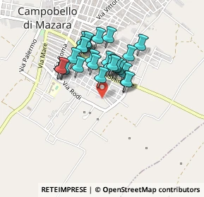 Mappa Via G. Bono, 91021 Campobello di Mazara TP, Italia (0.36923)