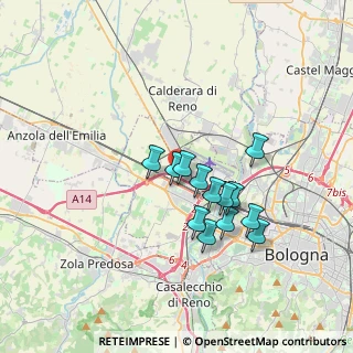 Mappa A14, 40132 Bologna BO, Italia (2.86385)