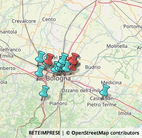 Mappa Via del Lavoro, 40057 Granarolo dell'Emilia BO, Italia (8.73133)