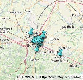 Mappa Via del Lavoro, 40057 Granarolo dell'Emilia BO, Italia (6.70231)