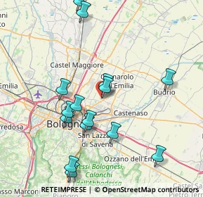 Mappa Via del Lavoro, 40057 Granarolo dell'Emilia BO, Italia (8.20733)