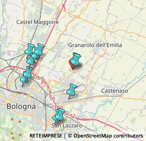 Mappa Via del Lavoro, 40057 Granarolo dell'Emilia BO, Italia (4.10182)