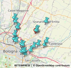 Mappa Via del Lavoro, 40057 Granarolo dell'Emilia BO, Italia (4.104)