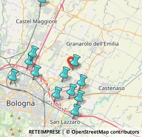 Mappa Via del Lavoro, 40057 Granarolo dell'Emilia BO, Italia (4.63077)