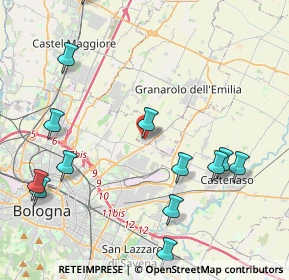 Mappa Via del Lavoro, 40057 Granarolo dell'Emilia BO, Italia (5.90688)