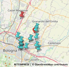Mappa Via del Lavoro, 40057 Granarolo dell'Emilia BO, Italia (3.43067)