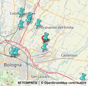 Mappa Via del Lavoro, 40057 Granarolo dell'Emilia BO, Italia (4.27636)