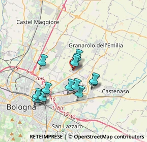 Mappa Via del Lavoro, 40057 Granarolo dell'Emilia BO, Italia (3.16786)