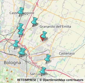 Mappa Via del Lavoro, 40057 Granarolo dell'Emilia BO, Italia (4.36091)