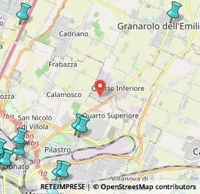 Mappa Via del Lavoro, 40057 Granarolo dell'Emilia BO, Italia (3.87583)
