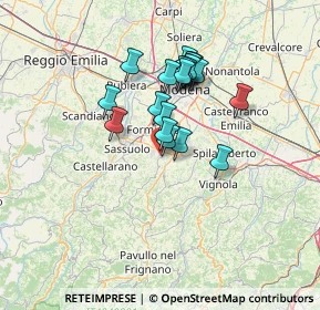 Mappa Via Giuseppe Garibaldi, 41053 Maranello MO, Italia (10.7935)