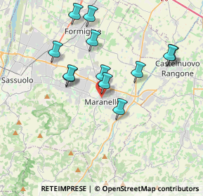 Mappa Via Giuseppe Garibaldi, 41053 Maranello MO, Italia (3.58417)