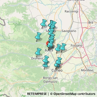 Mappa Via Vigne, 12022 Busca CN, Italia (9.7085)