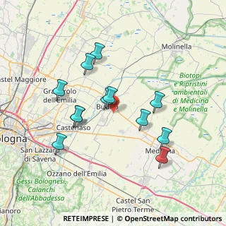 Mappa Via Bolognetta, 40054 Budrio BO, Italia (6.87667)