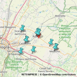 Mappa Via Bolognetta, 40054 Budrio BO, Italia (6.26091)
