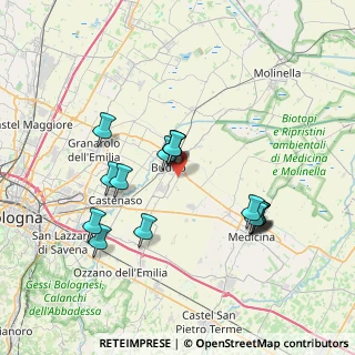 Mappa Via Bolognetta, 40054 Budrio BO, Italia (7.06438)