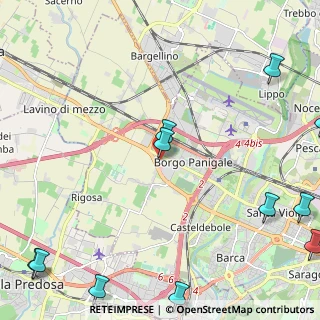 Mappa Via Marco Emilio Lepido, 40132 Borgo Panigale BO, Italia (3.52091)