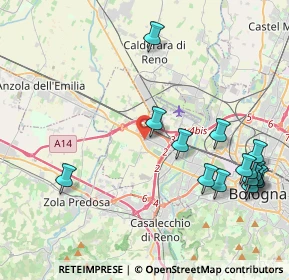 Mappa Via Marco Emilio Lepido, 40121 Bologna BO, Italia (5.06667)