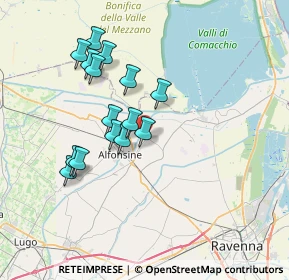 Mappa Via Destra Senio, 48011 Alfonsine RA, Italia (6.57333)